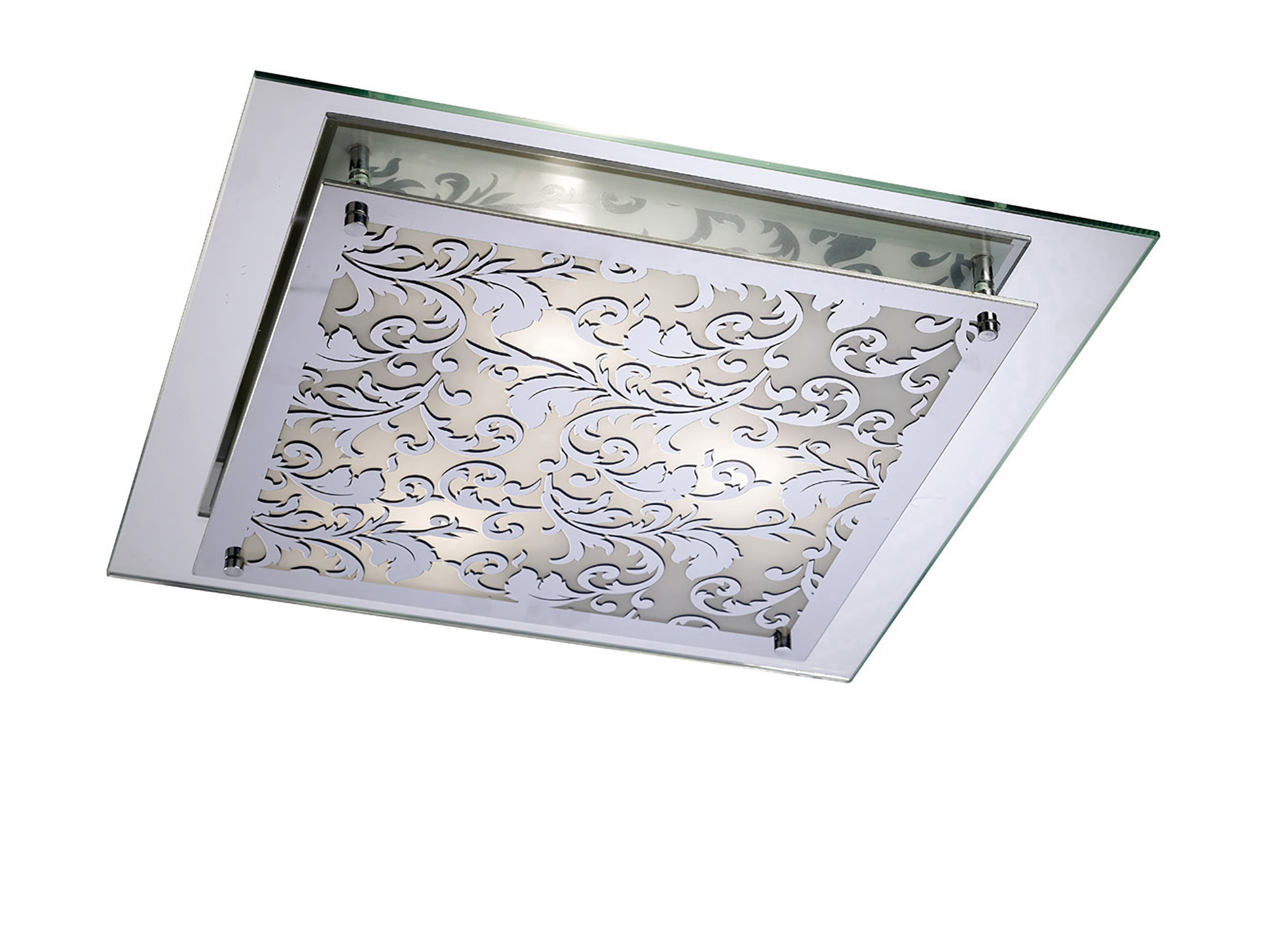 IL31017  Roveta Glass  Flush Ceiling 3 Light